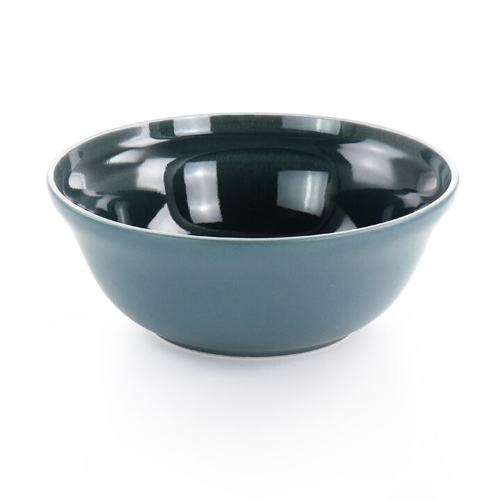 Martha Stewart Portillo 6 Piece 6.5 Inch Stoneware Bowl Set in Blue