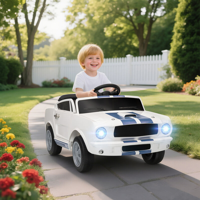 BreeBe Licensed Ford Shelby GT 350 Kids Ride On Car with Remote Control, Adjustable Speed, MP3, Smooth Start, LED Lights image number 1