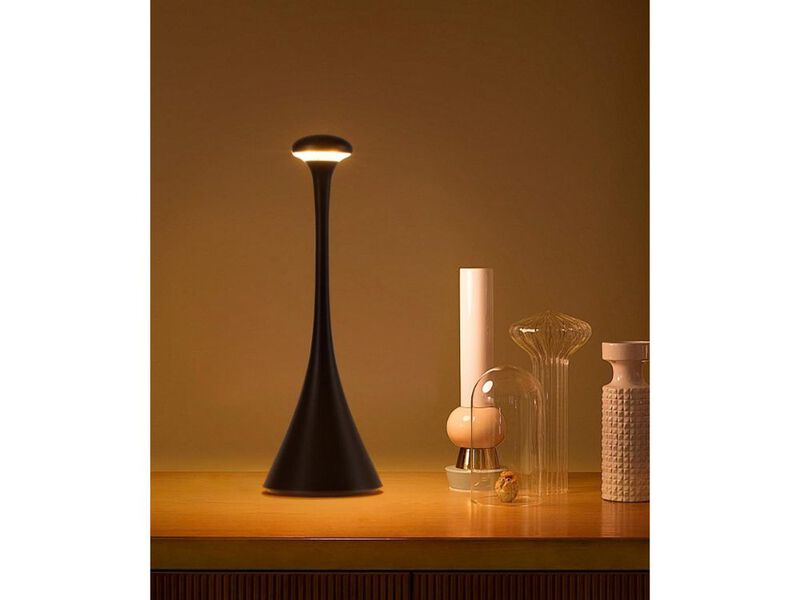 Cordless Rechargeable Table Lamp Touch Dimmable Indoor Outdoor Lamp Black image number 1