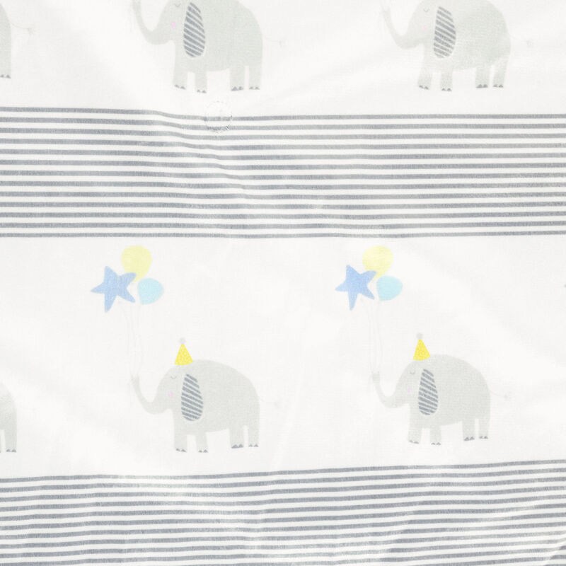 Elephant Balloon Reversible Soft & Plush Oversized Blanket Gray/Blue Single 36X50