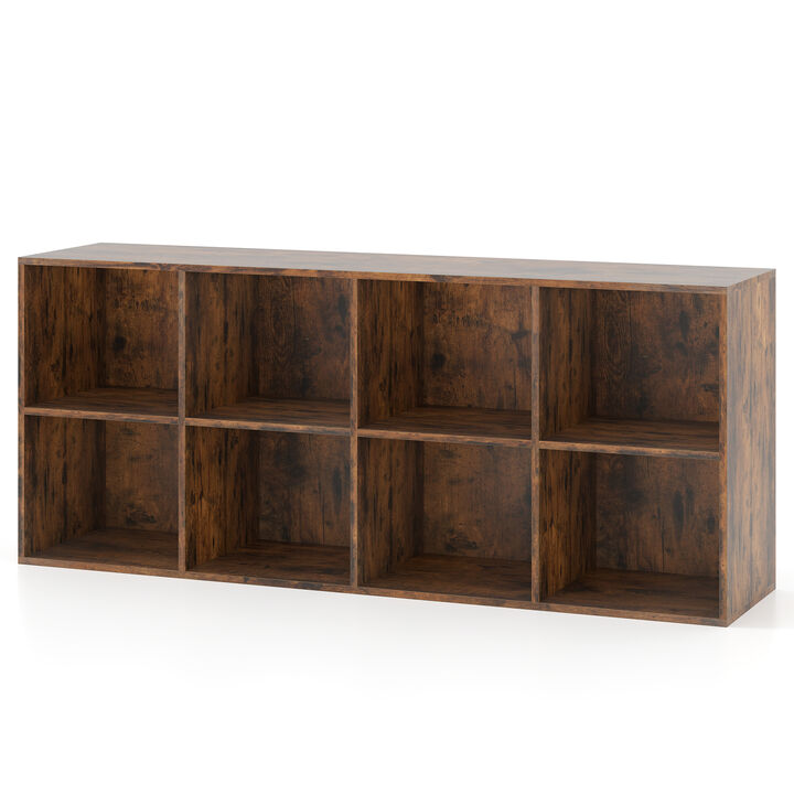 8-Cube Display Shelf with 2 Anti-Tip Kits &ndash; Stylish Storage Organizer for Modern Interiors