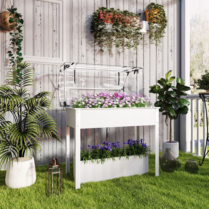 Hivvago Elevated Vegetable Planter with Drainage Hole