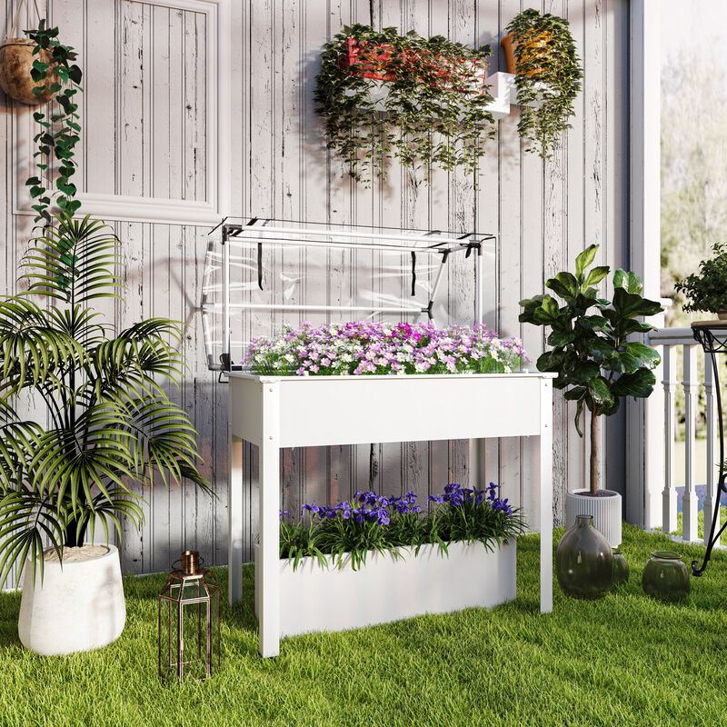 Hivvago Elevated Vegetable Planter with Drainage Hole image number 1