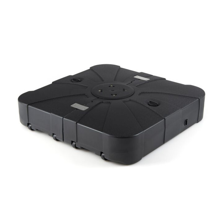 Outdoor Cantilever Umbrella Base Square Water and Sand Fillable Base-34 Inches