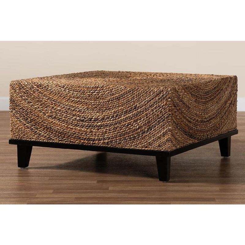 bali & pari Verino Bohemian Natural Seagrass Coffee Table