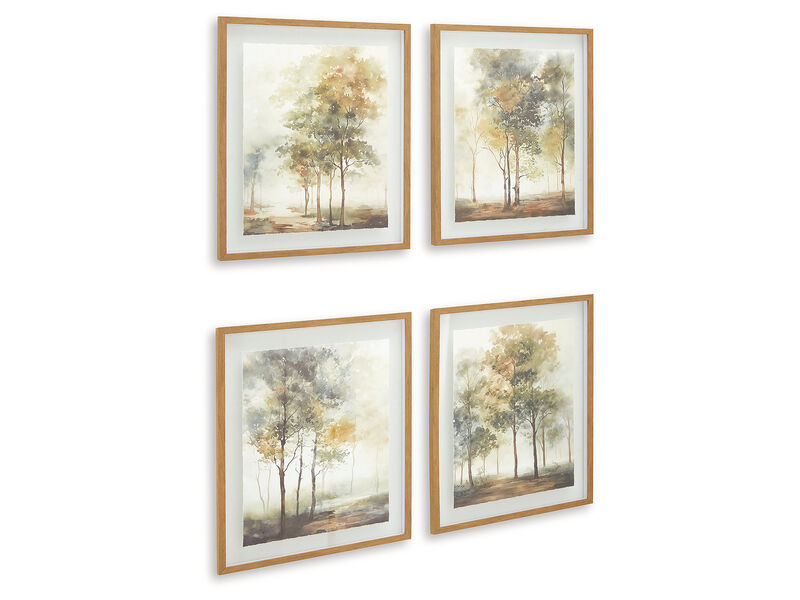 Bryneford Countryside Trees Wall Art (Set of 4) image number 2