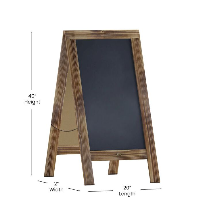 A-Frame Double Sided Magnetic Message Board