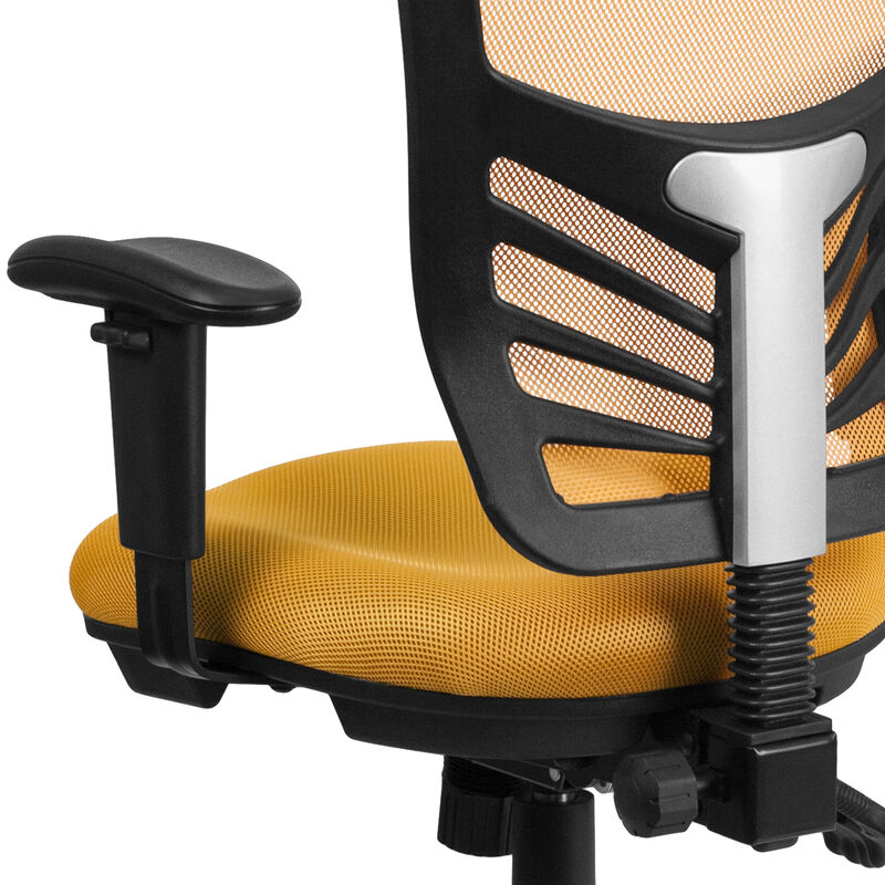 Nicholas Mid-Back Dark Gray Mesh Multifunction Executive Swivel Ergonomic Office Chair with Adjustable Arms image number 5