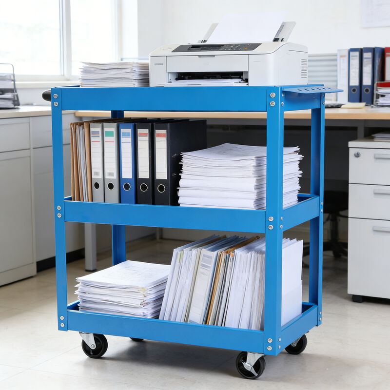 ELEMENT ACE Heavy Duty 3 Tier Rolling Mechanic Tool Cart with Lockable Wheels, 450 LBS Capacity Industrial Utility Service Cart for Garage Workshop Warehouse Storage image number 5
