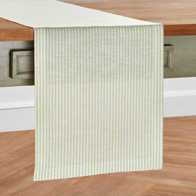 Linen Table Runner - Narrow Stripe image number 1