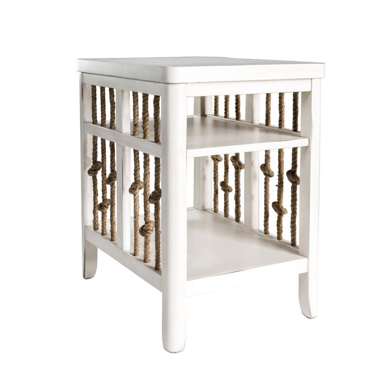 Liberty Furniture Dockside Chair Side Table in White image number 0