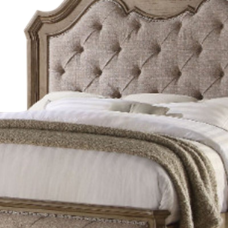 Queen Size Bedroom Set, Brown Finish, Storage Bed with Drawers, 2-Piece Set with Bed and Nightstand image number 4