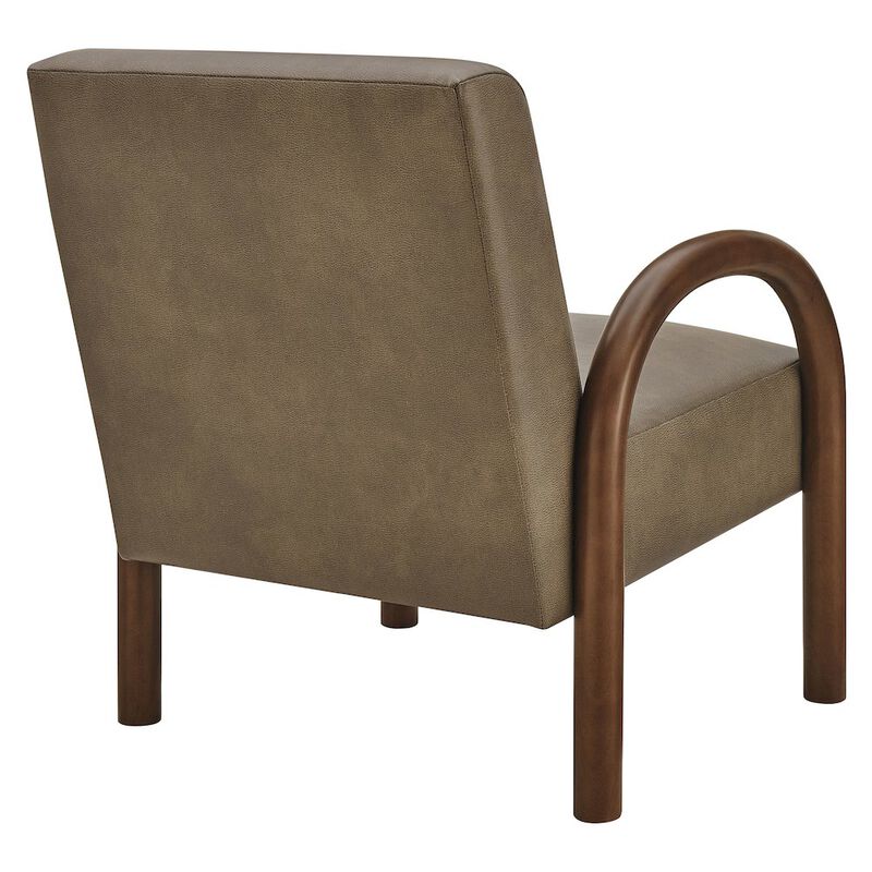Lunet Faux Leather Upholstered Accent Chair image number 4