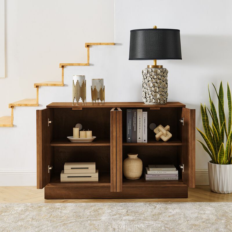 Fokink Mid Century Modern Fluted Sideboard Cabinet image number 4