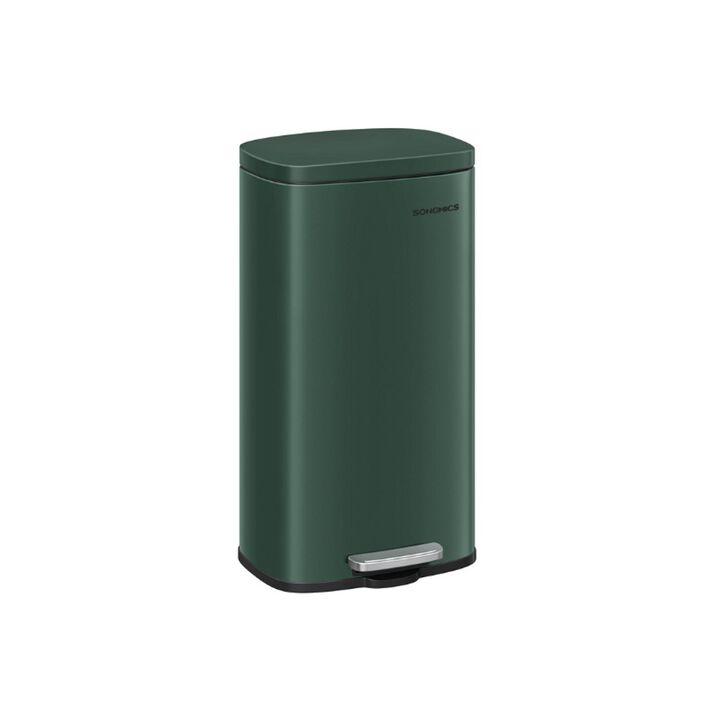 8 Gallon Step-On Trash Can – Waste Bin with Inner Bucket, Ideal for Kitchen, Pantry, or Breakroom