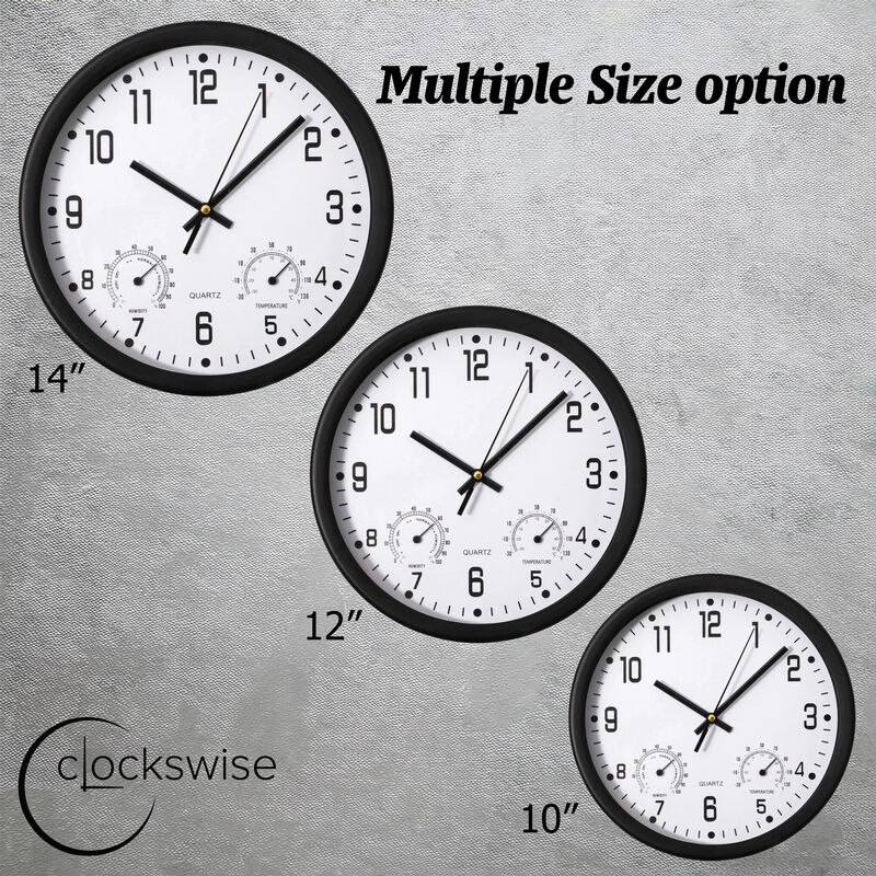 Clockswise 10-inch Non-Ticking Quartz Wall Clock