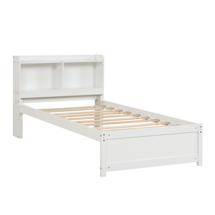 Twin Bed with Trundle,Bookcase