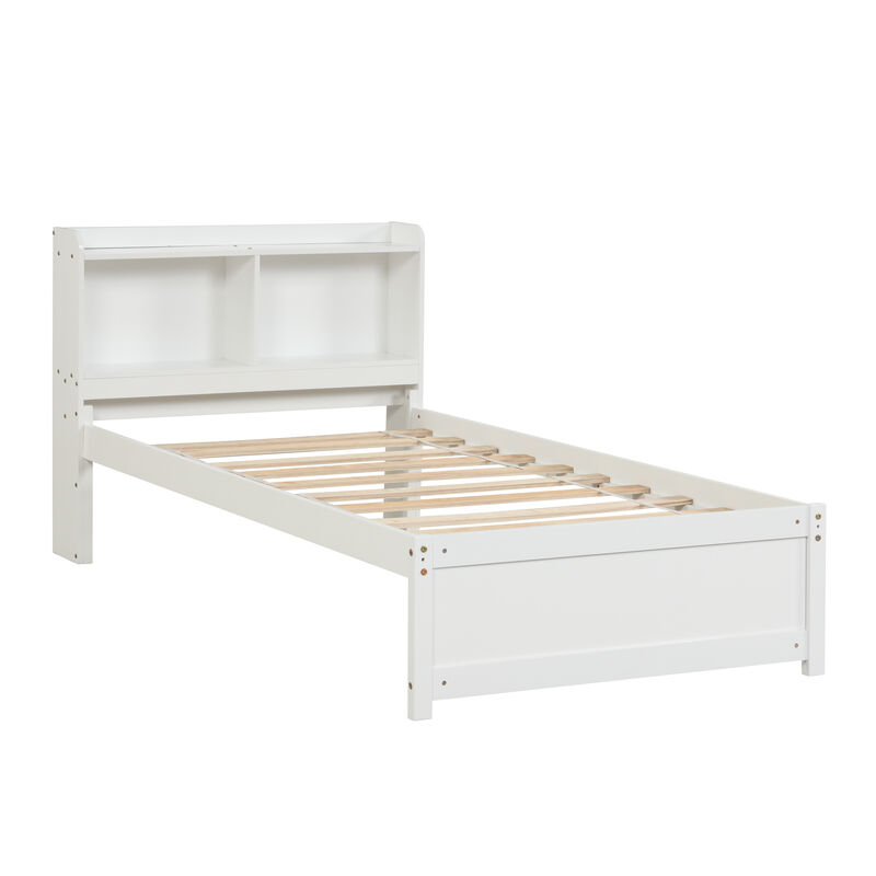 Twin Bed with Trundle,Bookcase