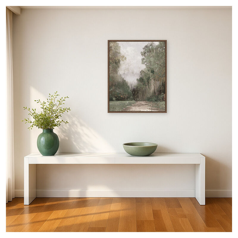 Misty Garden Pathway by PI Studio Framed Canvas Wall Art image number 4