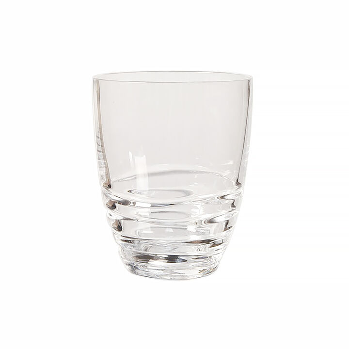 HomeRoots Set of Four Acrylic Stemless Whiskey Glass
