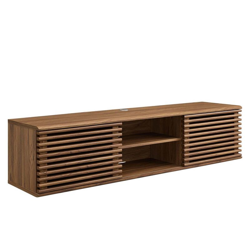 Render 60" Wall-Mount Media Console TV Stand-Benzara image number 0