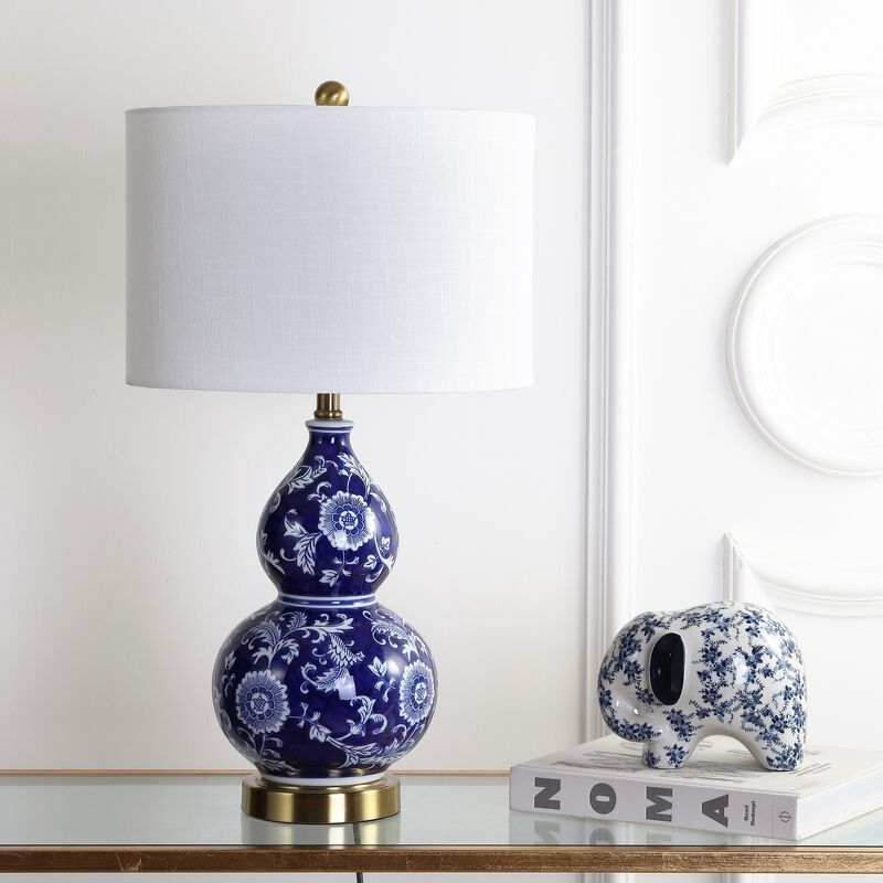 Lee Ceramic Chinoiserie LED Table Lamp