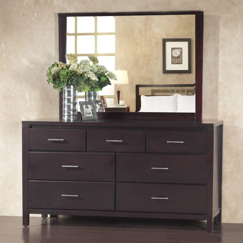Nevis Seven Drawer Dresser in Espresso