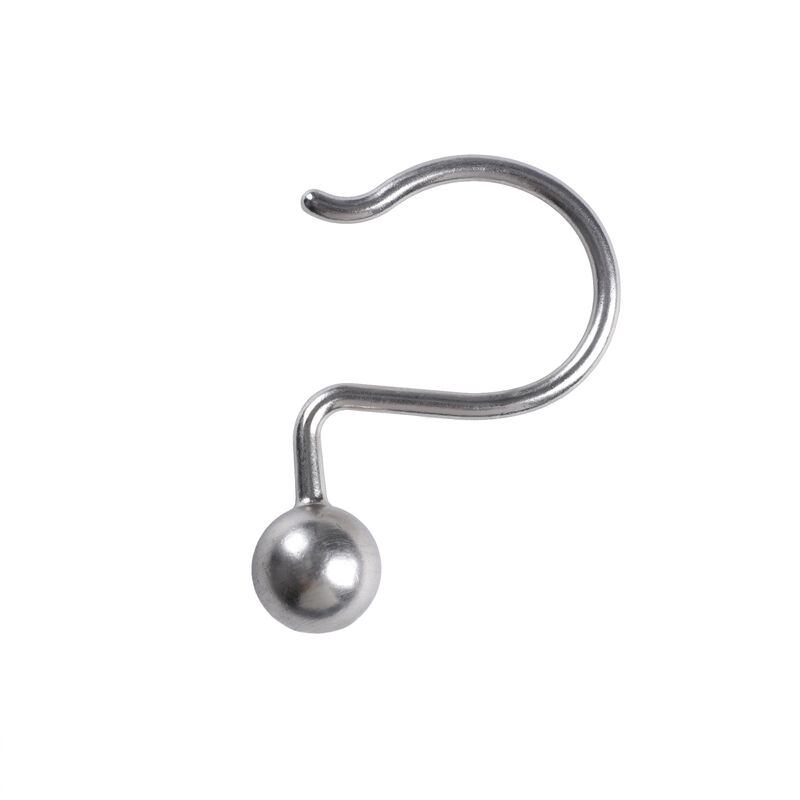 12-Piece Resistant Metal Shower Curtain Hooks image number 0