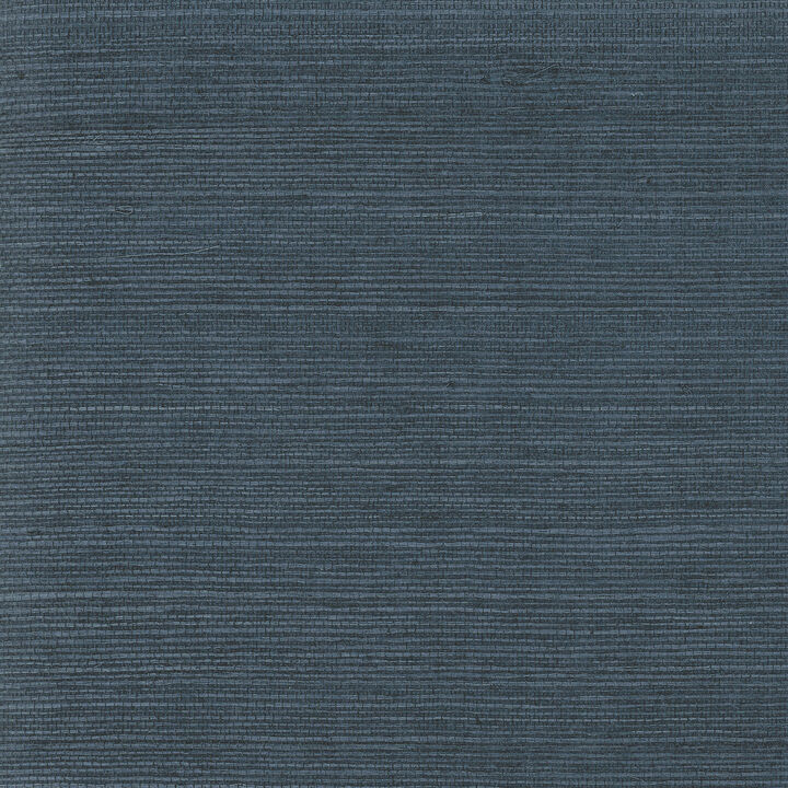 Colcord Navy Sisal Grasscloth Wallpaper