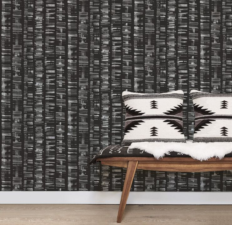 Bazaar Aztec Silver Grey Wallpaper G78280