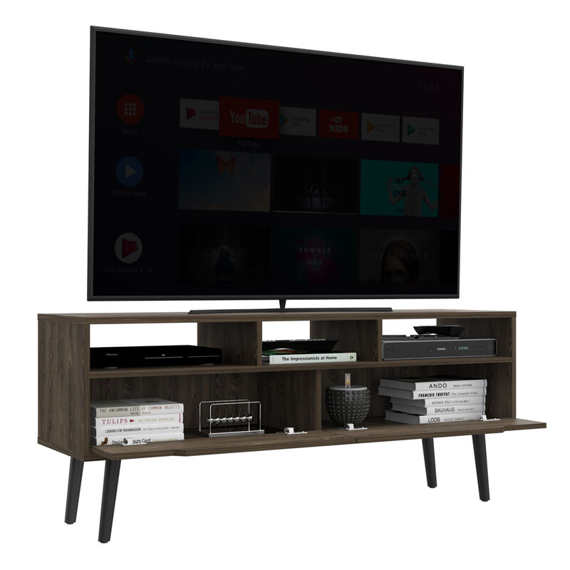 Tv Stand For Tv´S Up 52" Bull, Living Room, Dark Walnut
