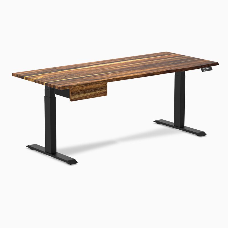 Desky Dual Hardwood Standing Desk With Drawer image number 0