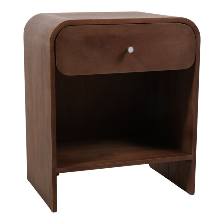 Side Table with Drawer and Shelf