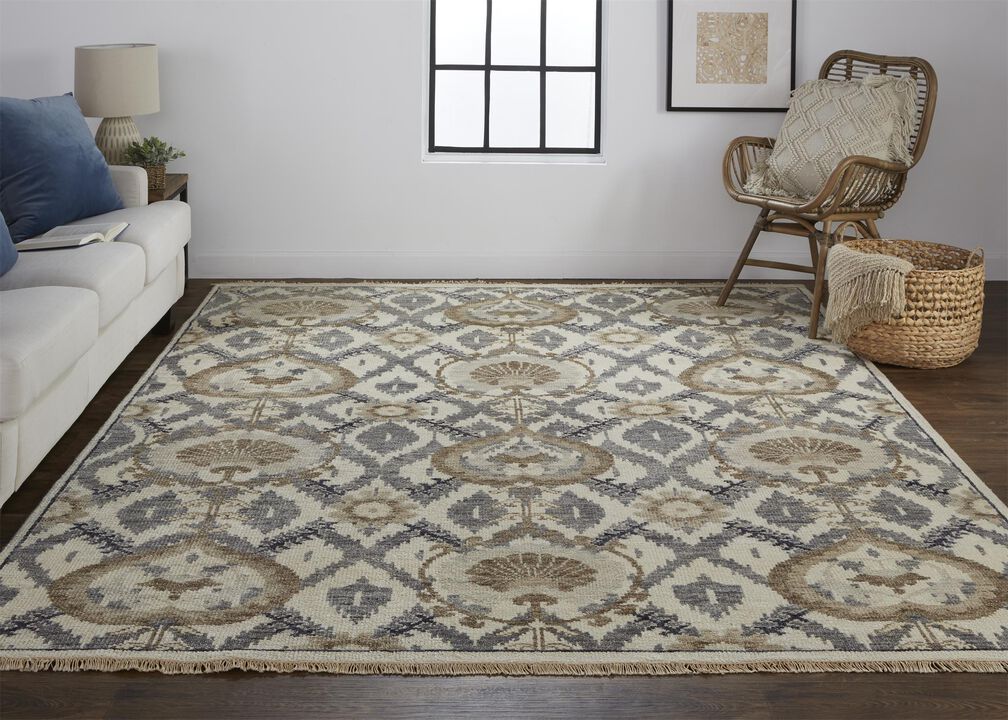 Beall 6712F Ivory/Gray/Taupe 2' x 3' Rug
