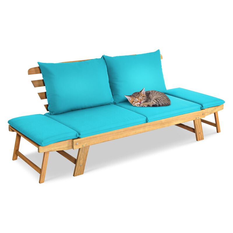 Outdoor Convertible Sofa Chair &ndash; Adjustable Patio Seat with Plush Cushions image number 3