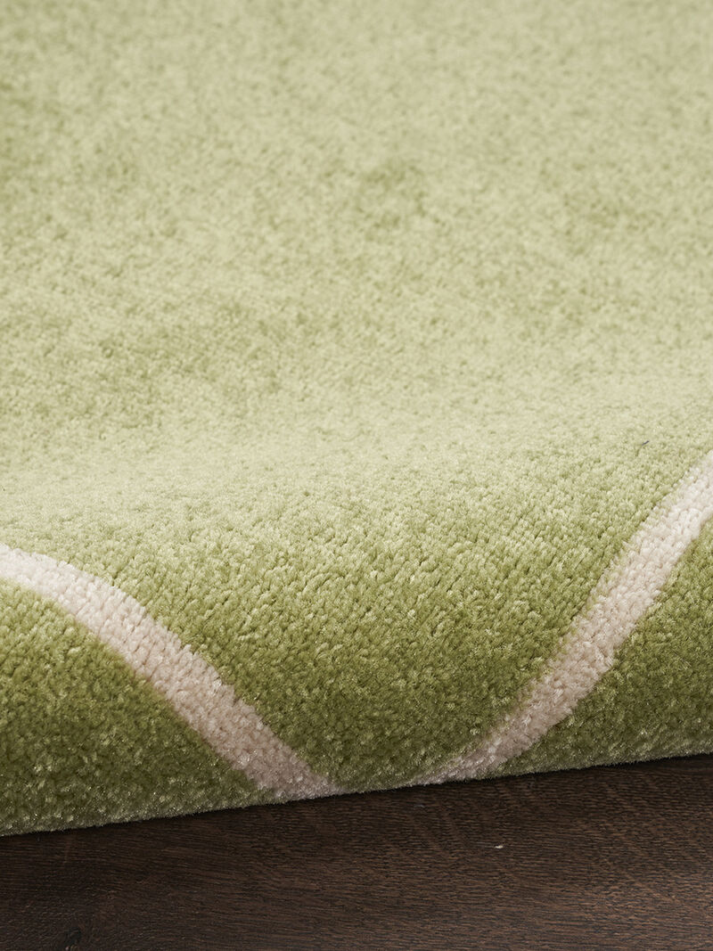 Nourison Essentials NRE02 Green/Ivory 5' x 7' Rug image number 9