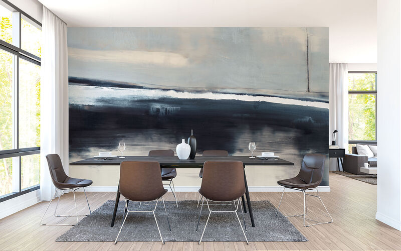 Grounded Navy Wall Mural image number 1