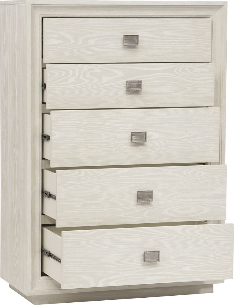 Maxime Five Drawer Chest in Ash