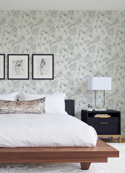 Mariell Grey Dragonfly Wallpaper (Set of 2)