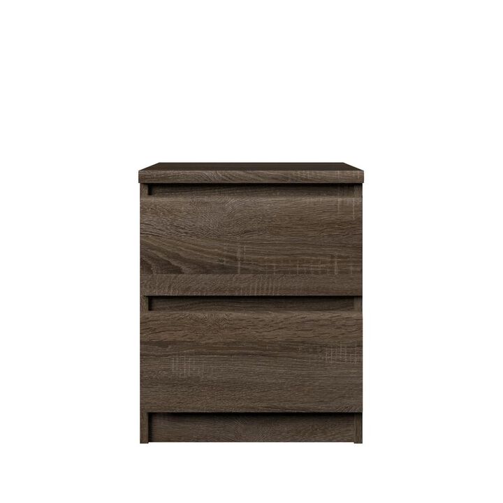 Tvilum Scottsdale 2 Drawer Nightstand, Truffle