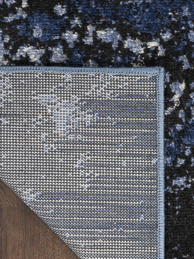 Passion PSN10 Light Blue/Black 6' x 9' Rug