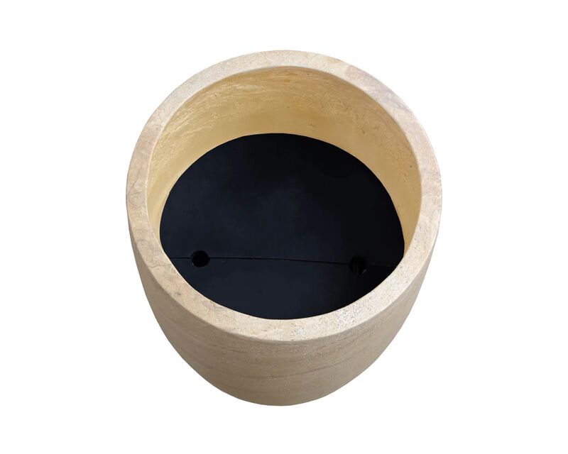 Aster Tall Travertine Look Planter image number 1