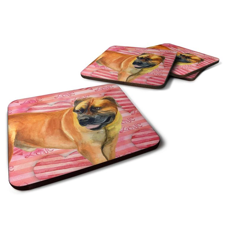 Caroline's Treasures Boerboel Mastiff Love Decorative coasters, Multicolor