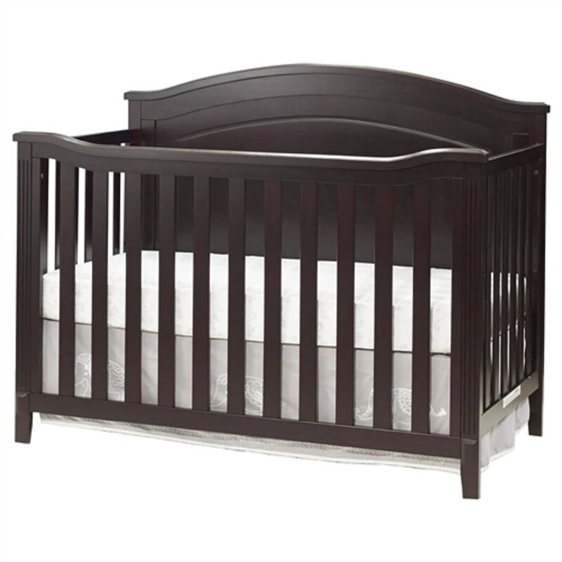 SF Home Solid Wood Convertible Crib with Toddler Bed Conversion