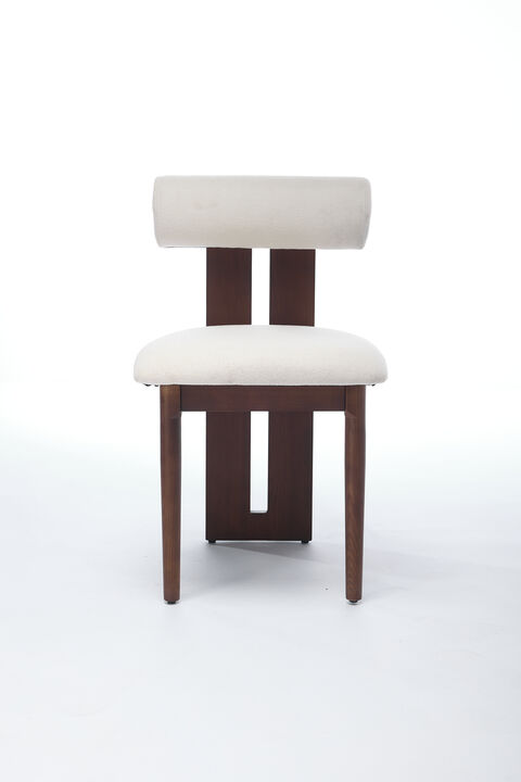 Polyester Upholstered Back Side Chair Dining Chair (Set of 2)