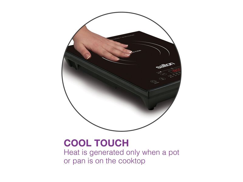 Salton ID1350 Portable Induction Cooktop Black