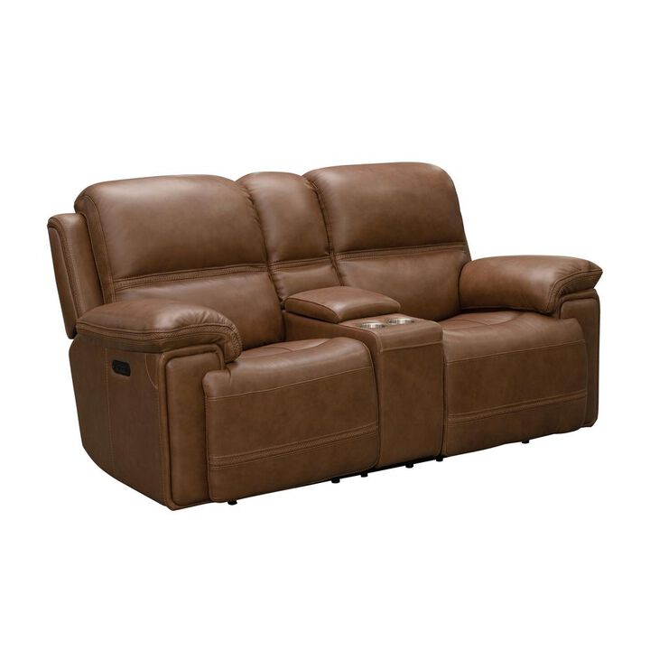 Barcalounger Sedrick Power Reclining Console Loveseat w/Power Head Rests