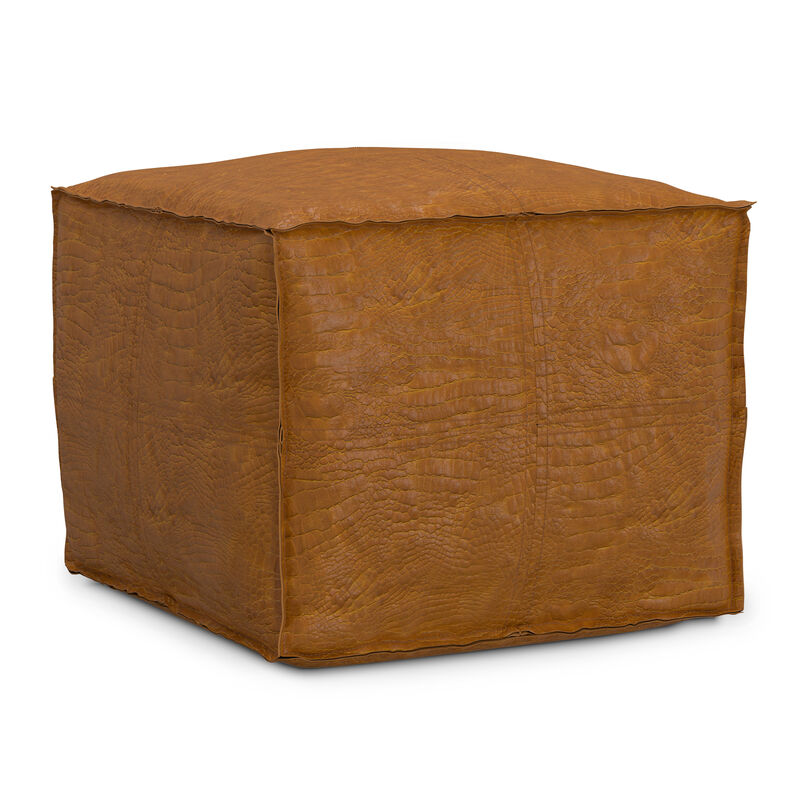 Simpli Home Brody Square Pouf image number 0