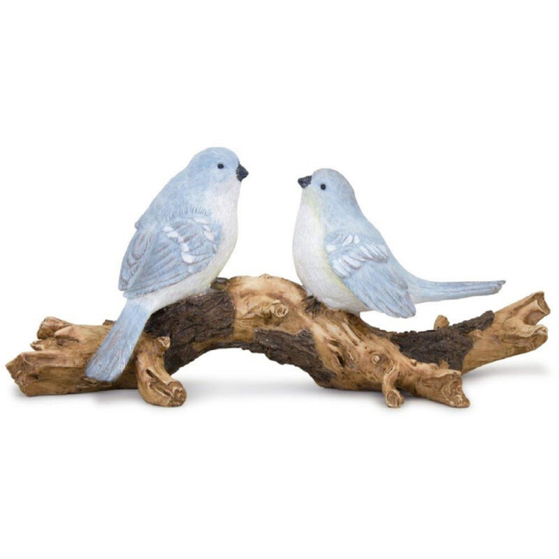 Birds on Branch Decorative Figurine for Home or Garden Decor