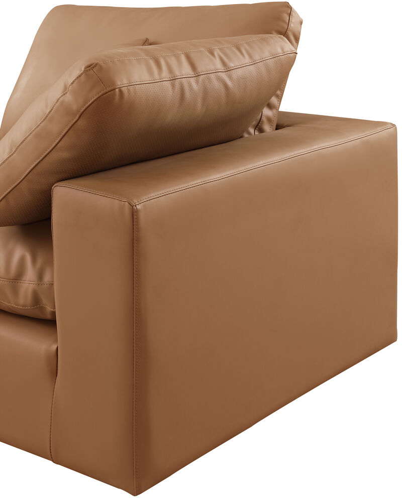 Meridian Furniture Comfy Cognac Vegan Leather Modular Sofa